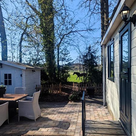 Hotel Chique Chalet Met Zicht Over De Weilanden Op De Veluwe Epe Dış mekan fotoğraf