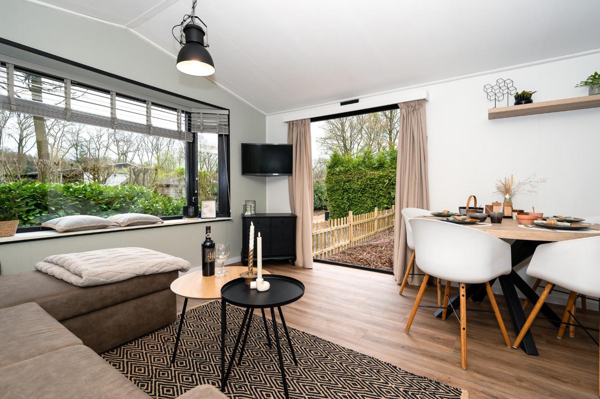 Hotel Chique Chalet Met Zicht Over De Weilanden Op De Veluwe Epe Dış mekan fotoğraf