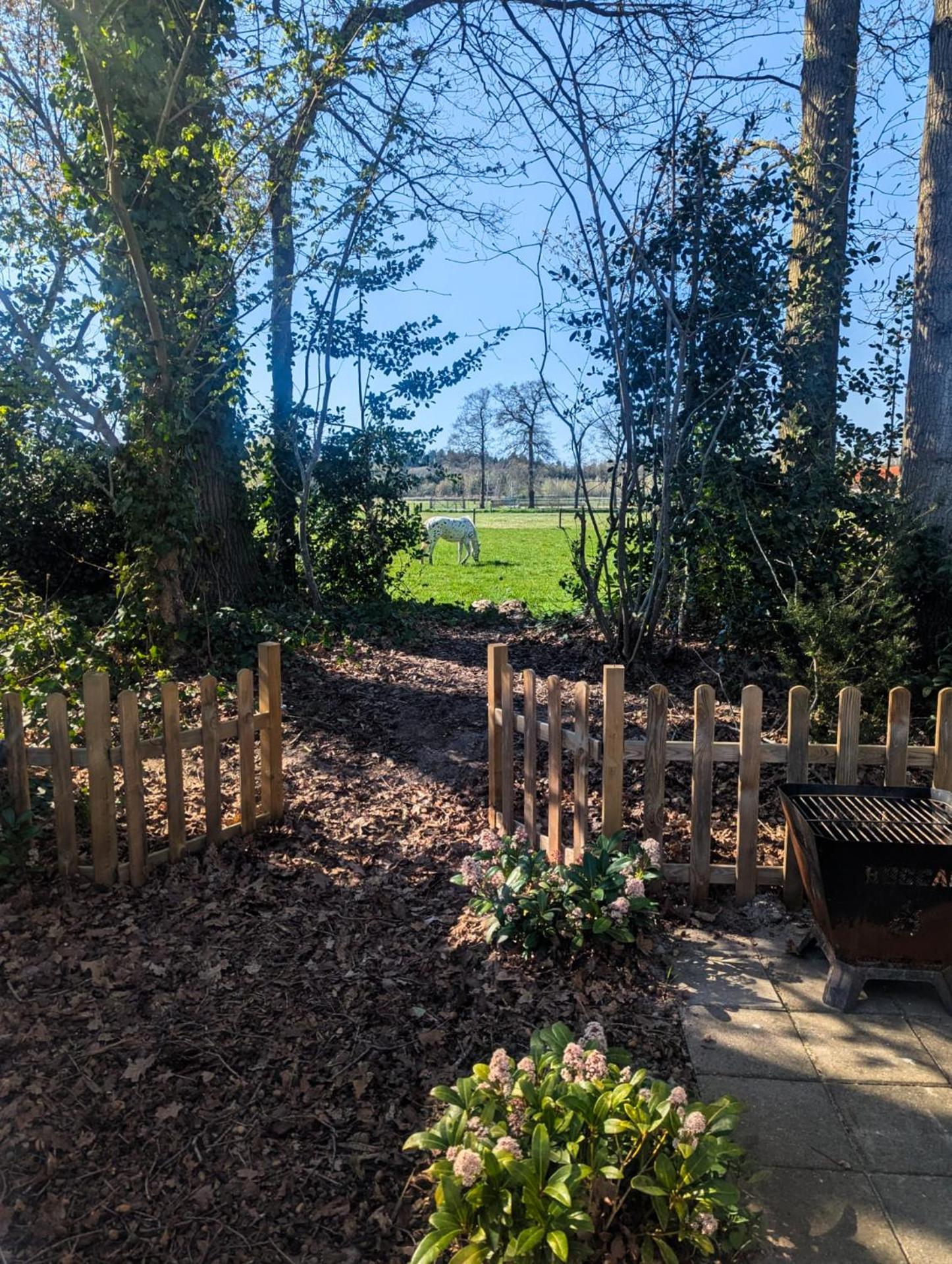 Hotel Chique Chalet Met Zicht Over De Weilanden Op De Veluwe Epe Dış mekan fotoğraf